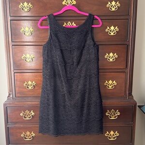 White House Black Market Black Lace Mini Dress